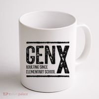 Generation X Gen X Adulting Since Elementary School Coffee Mug thumb 1