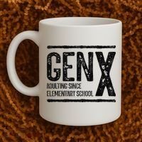 Generation X Gen X Adulting Since Elementary School Coffee Mug thumb 2