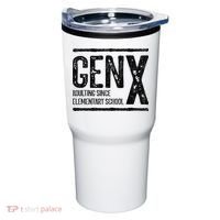 Generation X Gen X Adulting Since Elementary School Tumbler thumb 0