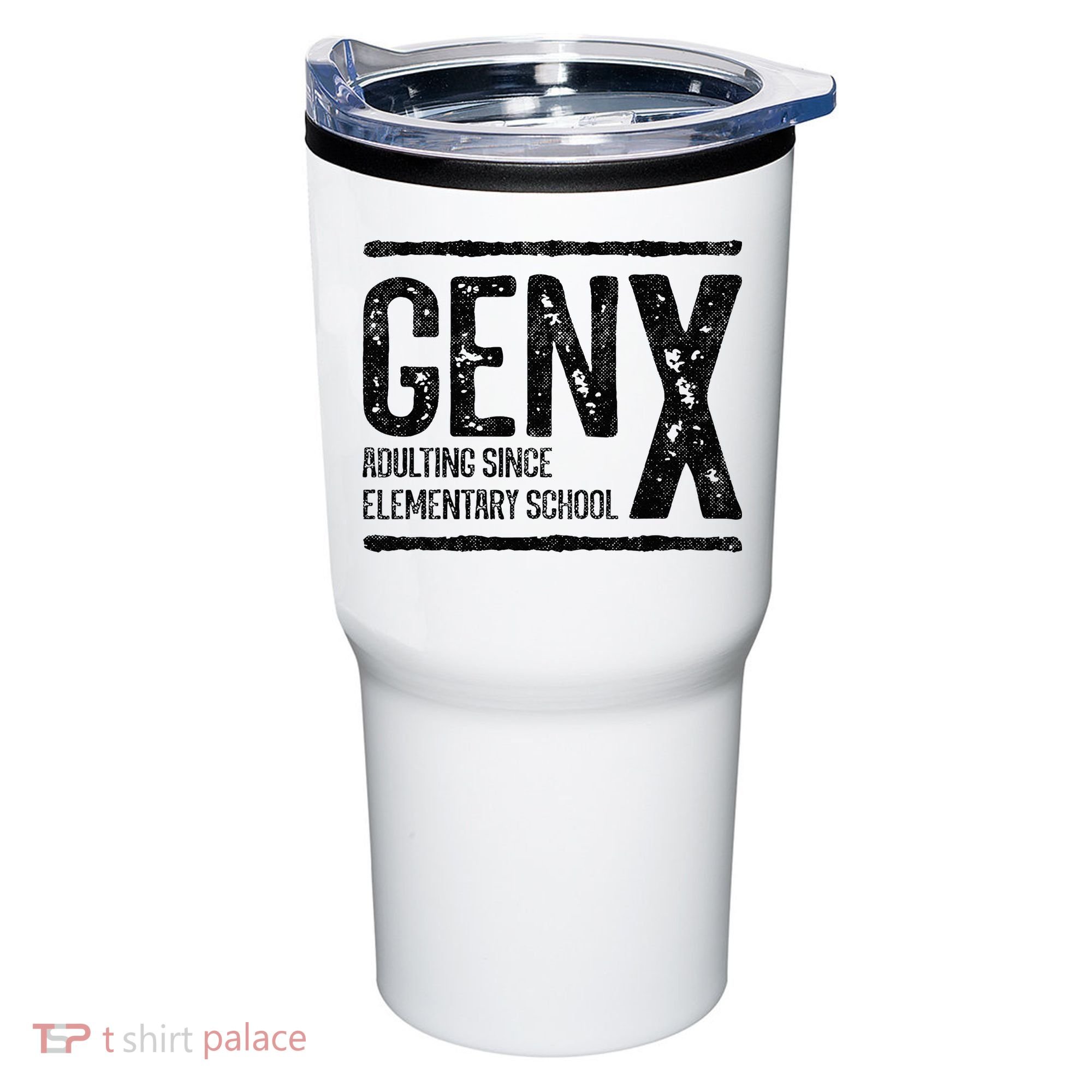 Generation X Gen X Adulting Since Elementary School Tumbler