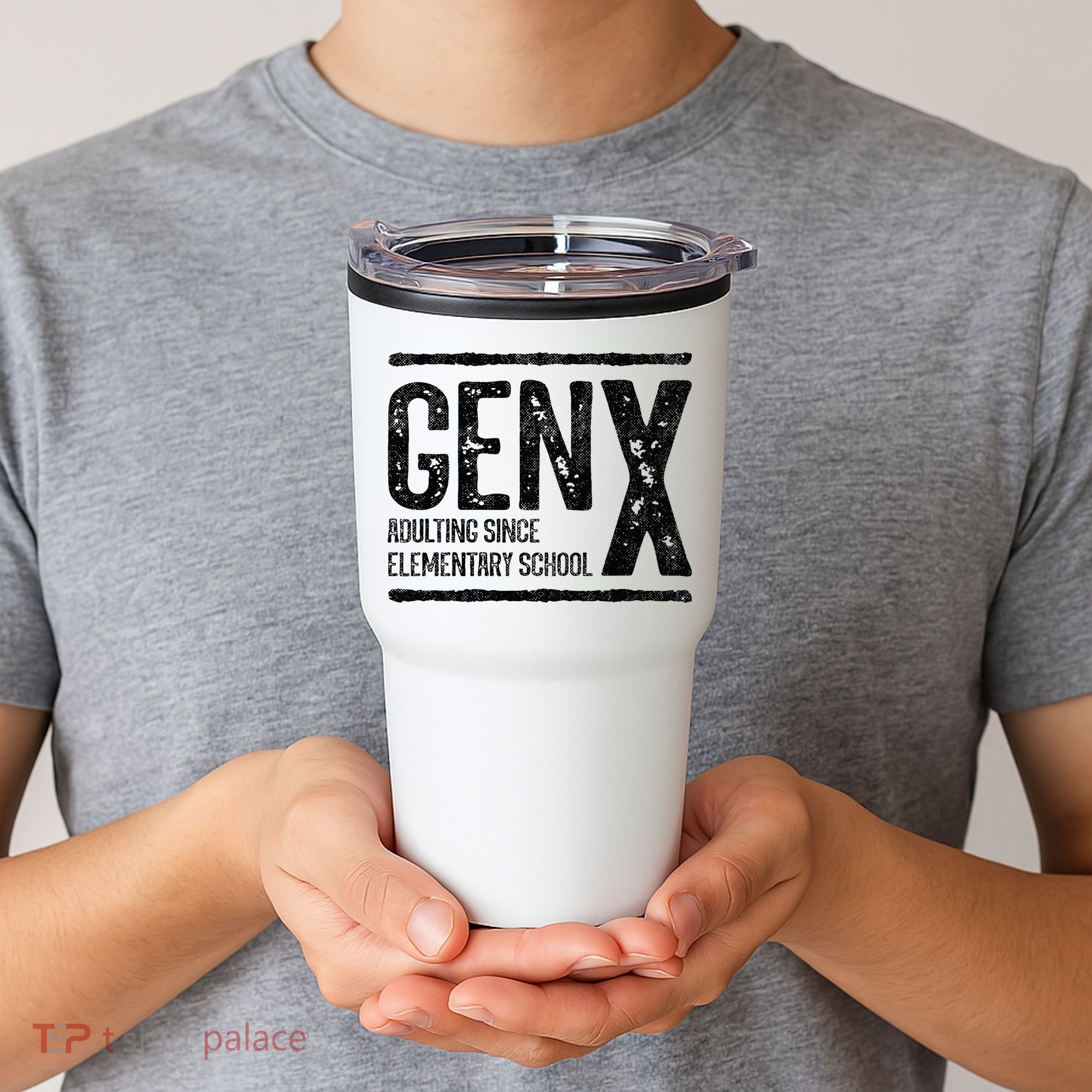 Generation X Gen X Adulting Since Elementary School Tumbler