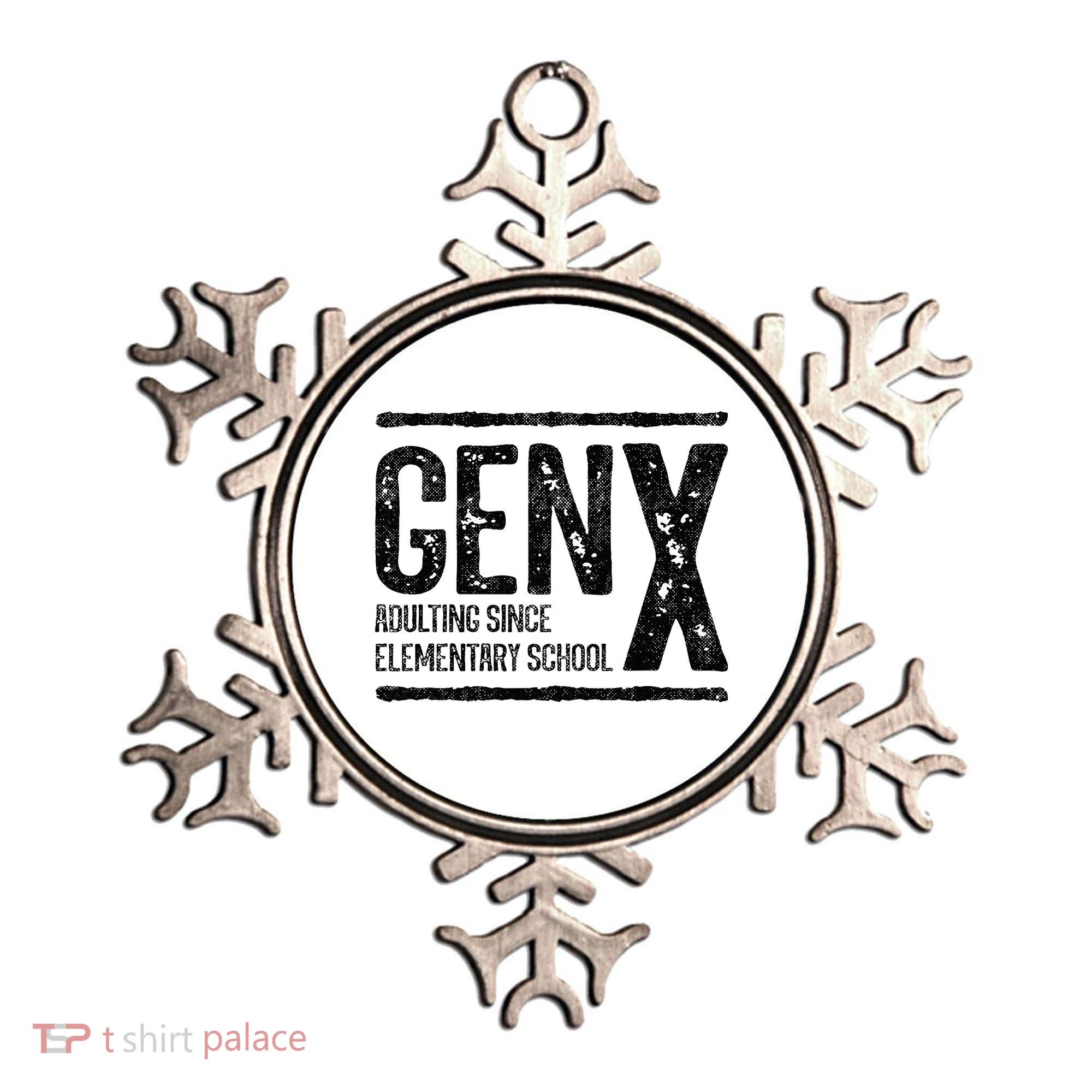 Generation X Gen X Adulting Since Elementary School Ornament