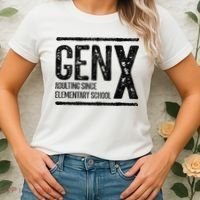 Generation X Gen X Adulting Since Elementary School Women's T-Shirt thumb 2