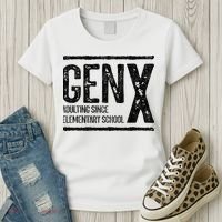 Generation X Gen X Adulting Since Elementary School Women's T-Shirt thumb 3