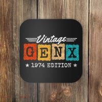 Gen X Generation Gen Xer Born 1974 Gen X 1974 Birthday Coaster thumb 0