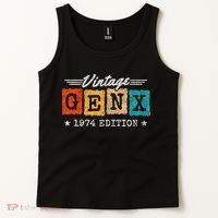 Gen X Generation Gen Xer Born 1974 Gen X 1974 Birthday Tank Top thumb 2