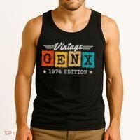 Gen X Generation Gen Xer Born 1974 Gen X 1974 Birthday Tank Top thumb 3