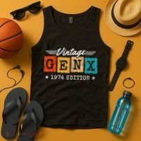 Gen X Generation Gen Xer Born 1974 Gen X 1974 Birthday Tank Top thumb 4