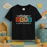 Gen X Generation Gen Xer Born 1974 Gen X 1974 Birthday Toddler T-Shirt thumb 3