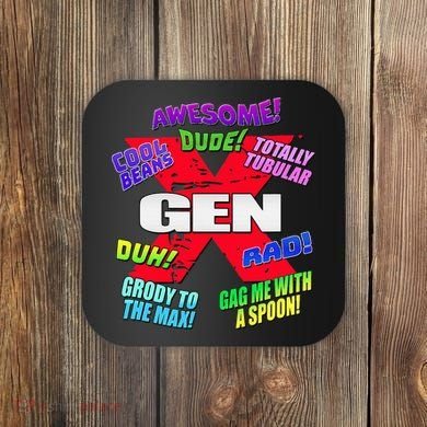 Gen X Jargon Coaster