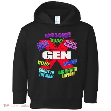 Gen X Jargon Toddler Hoodie