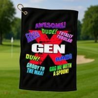 Gen X Jargon Golf Towel thumb 1