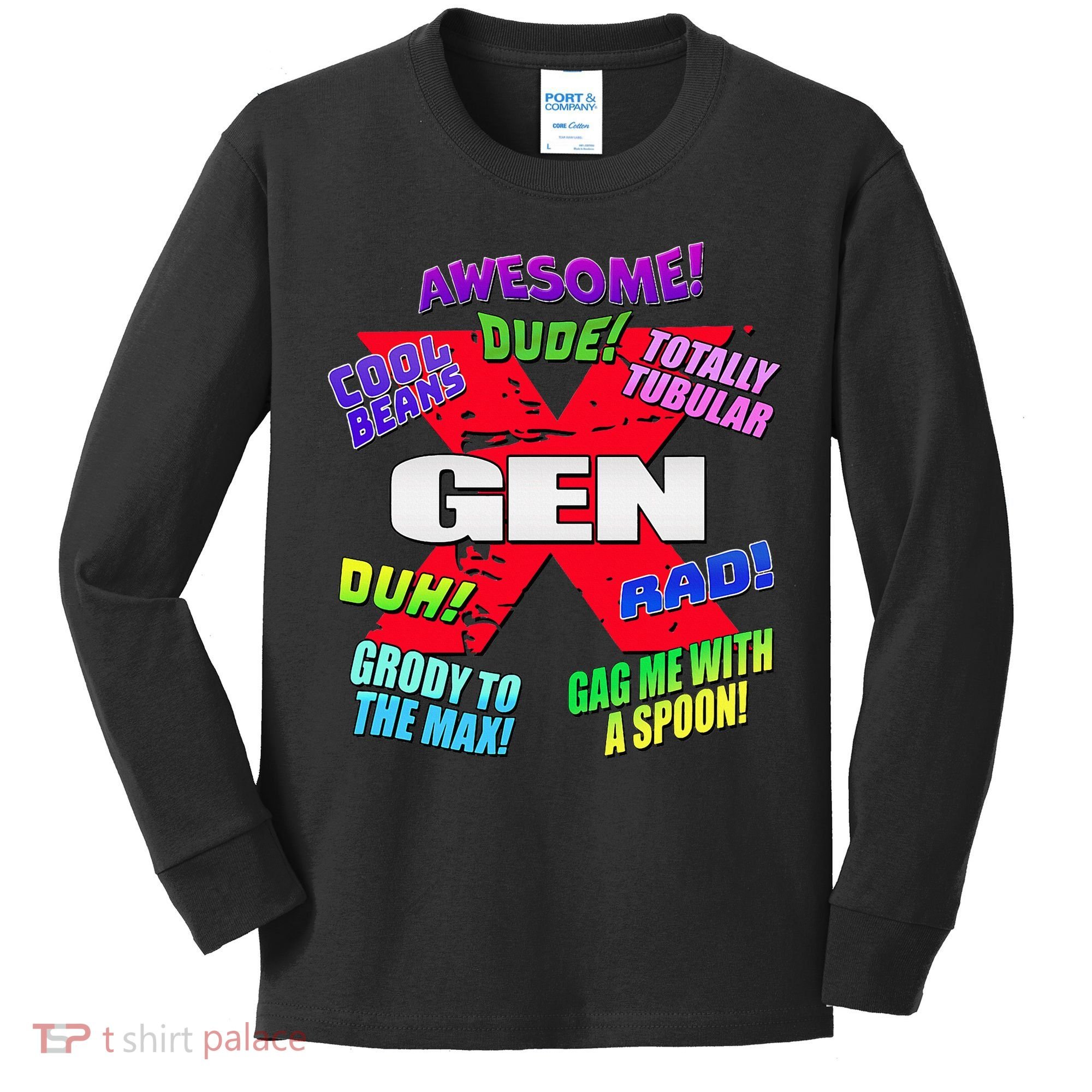Gen X Jargon Kids Long Sleeve Shirt