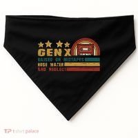 Gen X Nostalgia Raised On Mixtapes And Hose Water USA-Made Doggie Bandana thumb 0