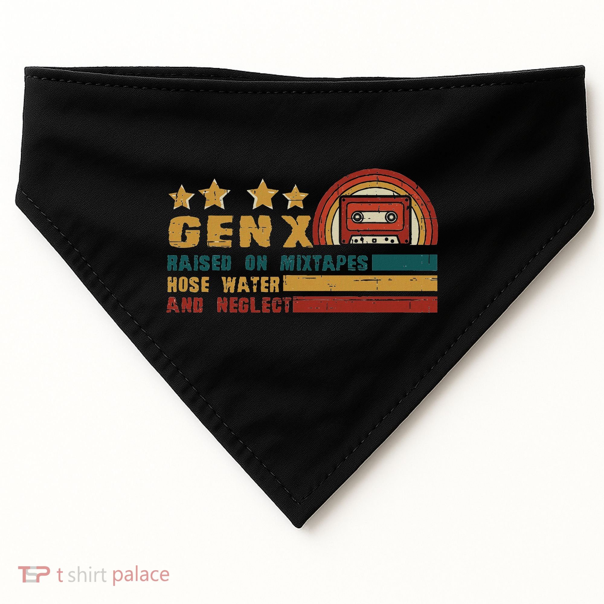 Gen X Nostalgia Raised On Mixtapes And Hose Water USA-Made Doggie Bandana