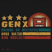 Gen X Nostalgia Raised On Mixtapes And Hose Water USA-Made Doggie Bandana thumb 2