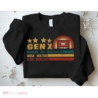 Gen X Nostalgia Raised On Mixtapes And Hose Water Sweatshirt thumb 2