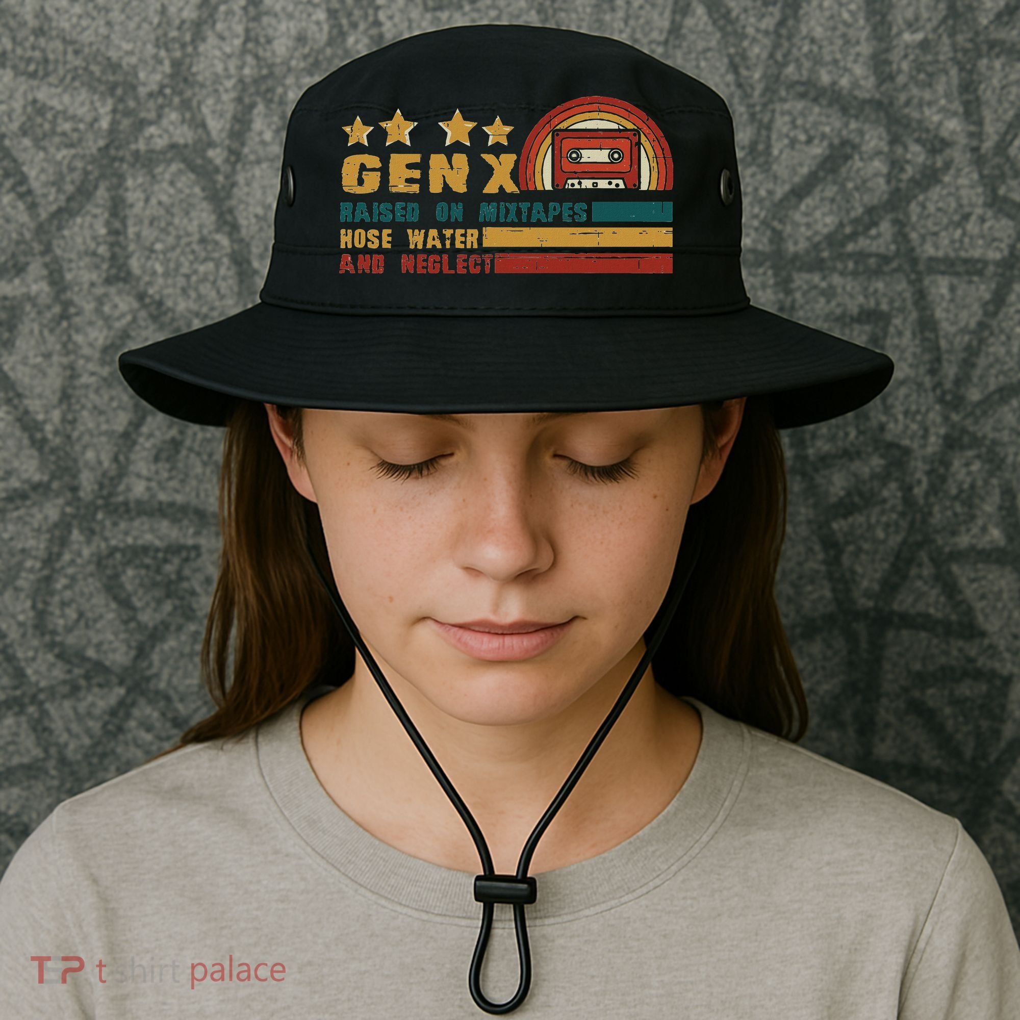Gen X Nostalgia Raised On Mixtapes And Hose Water Bucket Hat