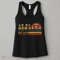 Gen X Nostalgia Raised On Mixtapes And Hose Water Women's Tank Top thumb 3