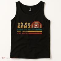 Gen X Nostalgia Raised On Mixtapes And Hose Water Tank Top thumb 2