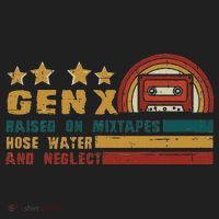Gen X Nostalgia Raised On Mixtapes And Hose Water Golf Towel thumb 3