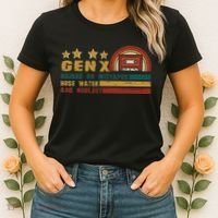 Gen X Nostalgia Raised On Mixtapes And Hose Water Women's T-Shirt thumb 2