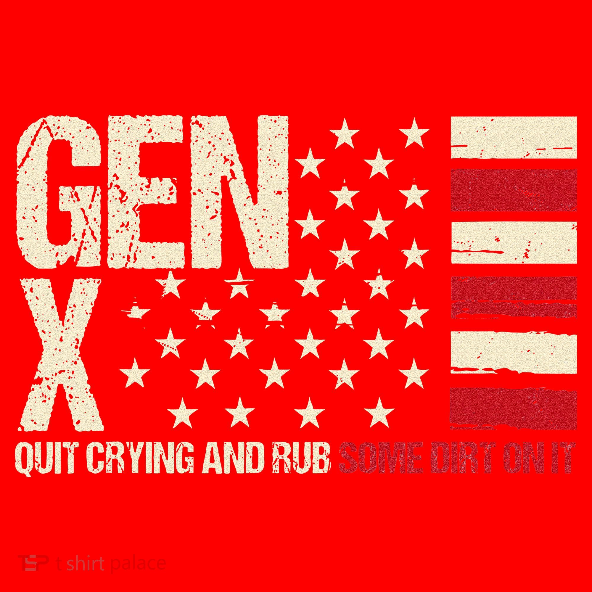 Gen X Quit Crying And Rub Some Dirt On It Santa Hat