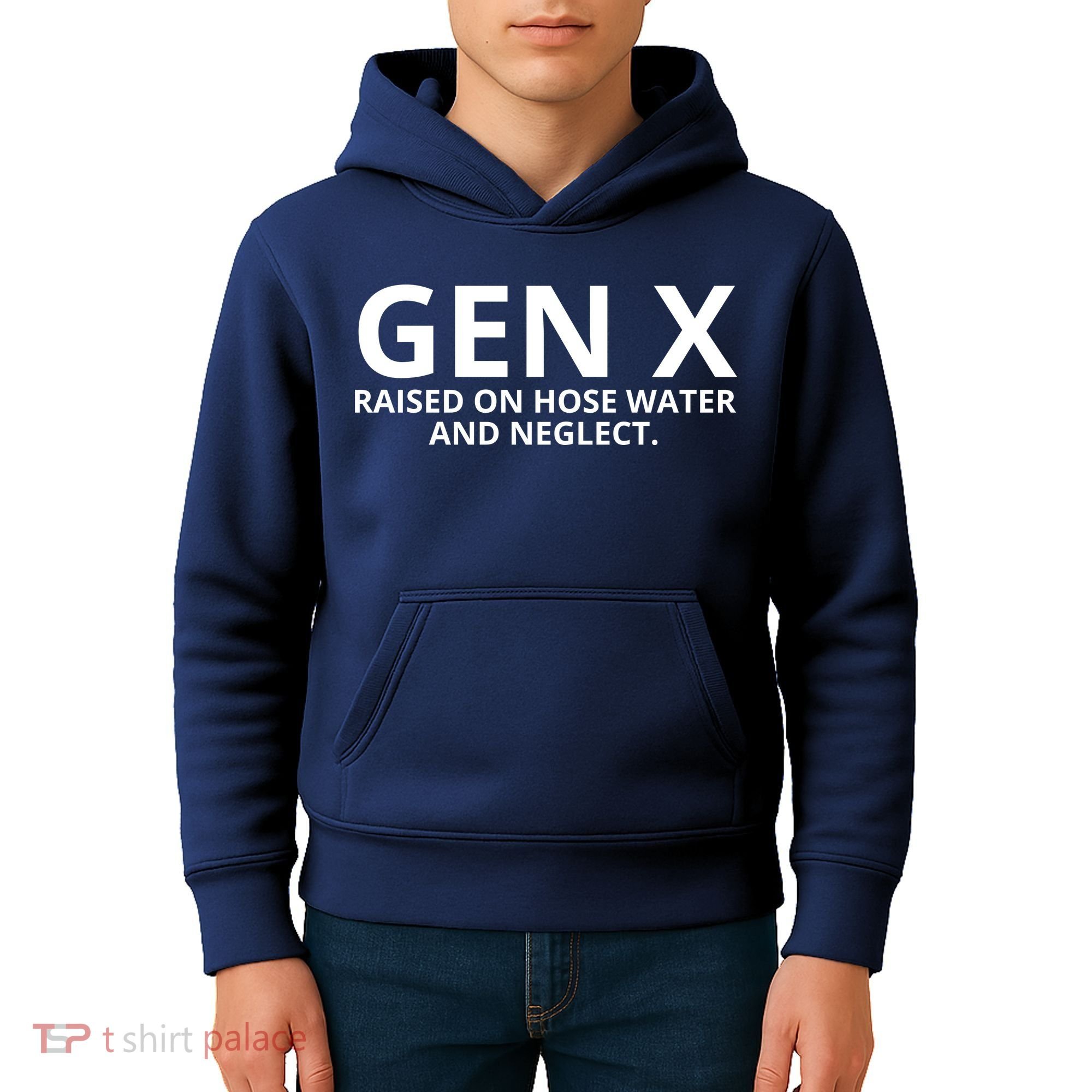 Gen X Raised On Hose Water And Neglect Kids Hoodie