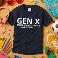 Gen X Raised On Hose Water And Neglect Kids T-Shirt thumb 3