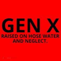 Gen X Raised On Hose Water And Neglect Santa Hat thumb 1