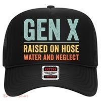 Gen X Raised On Hose Water And Neglect Retro Generation X Hat thumb 0