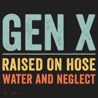 Gen X Raised On Hose Water And Neglect Retro Generation X Golf Towel thumb 3