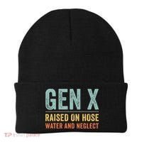 GEN X raised on hose water and neglect Retro Generation X Beanie thumb 0