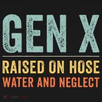 GEN X raised on hose water and neglect Retro Generation X Women's Hoodie thumb 2