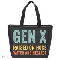 GEN X raised on hose water and neglect Retro Generation X Tote Bag thumb 0