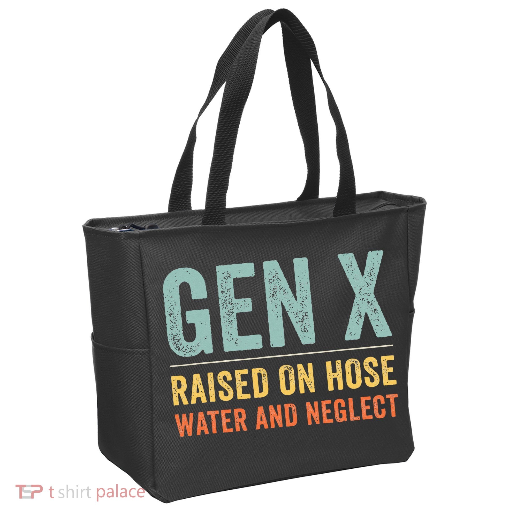 GEN X raised on hose water and neglect Retro Generation X Tote Bag