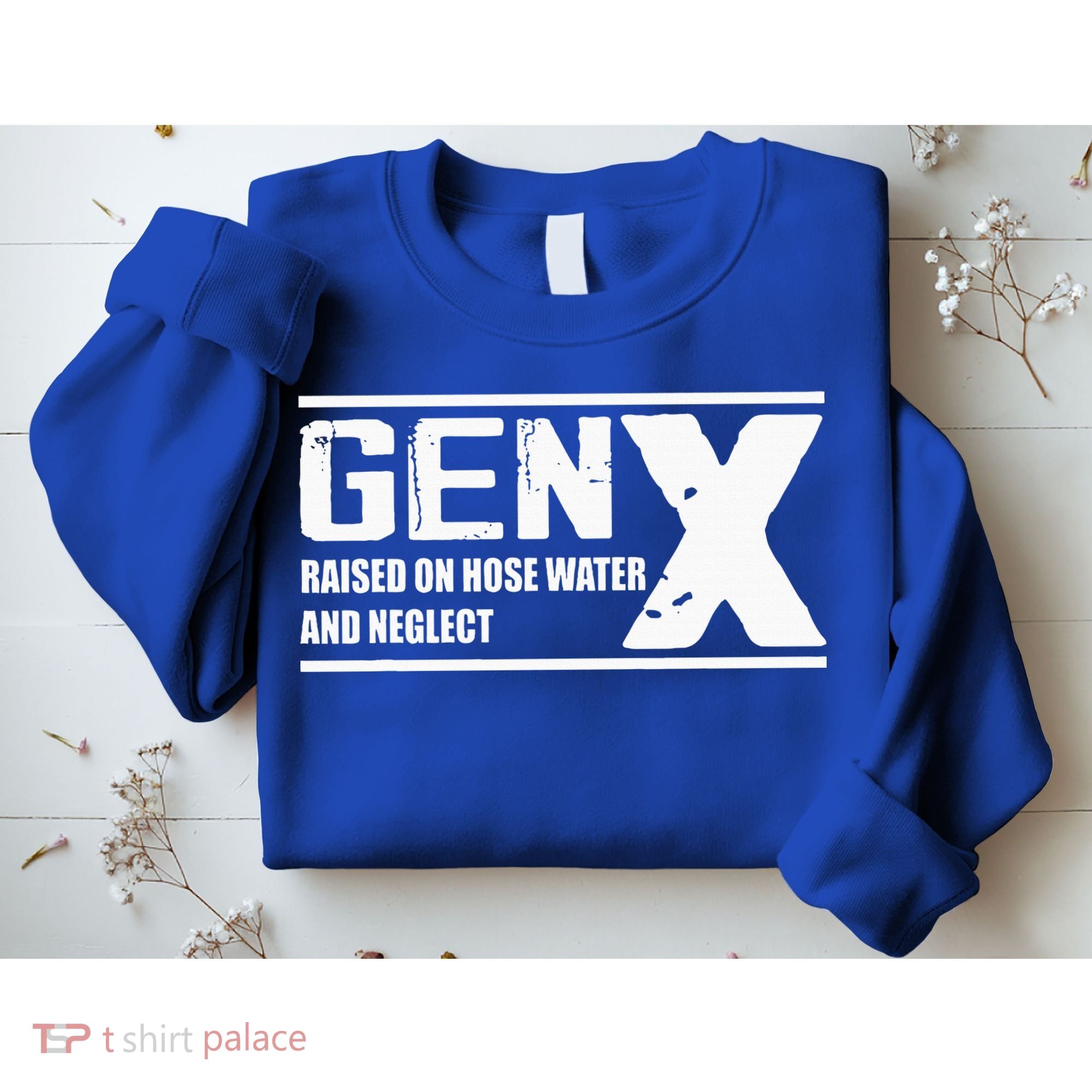 Gen X Raised On Hose Water And Neglect Funny Sweatshirt