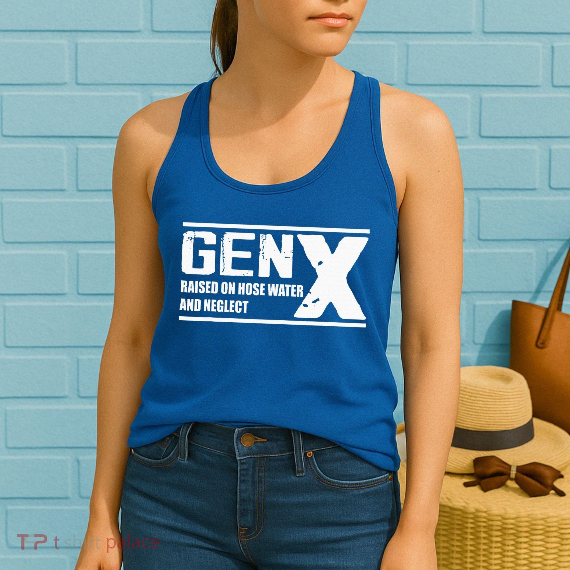 Gen X Raised On Hose Water And Neglect Funny Women's Tank Top