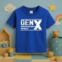 Gen X Raised On Hose Water And Neglect Funny Toddler T-Shirt thumb 3