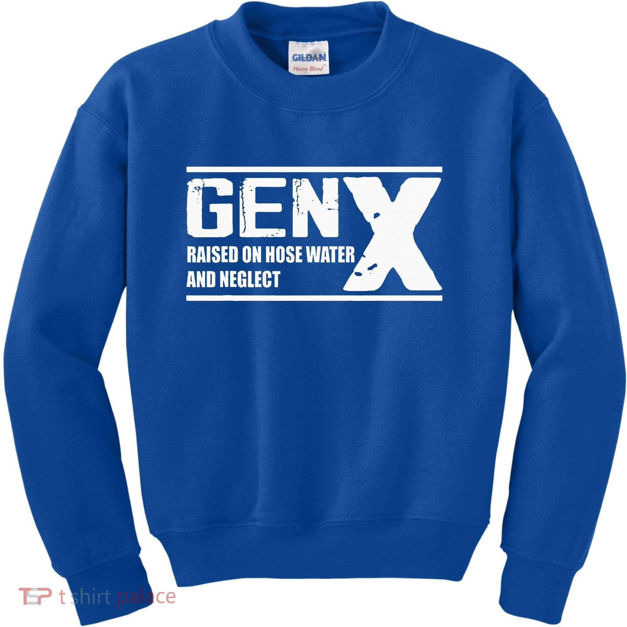 Gen X Raised On Hose Water And Neglect Funny Kids Sweatshirt