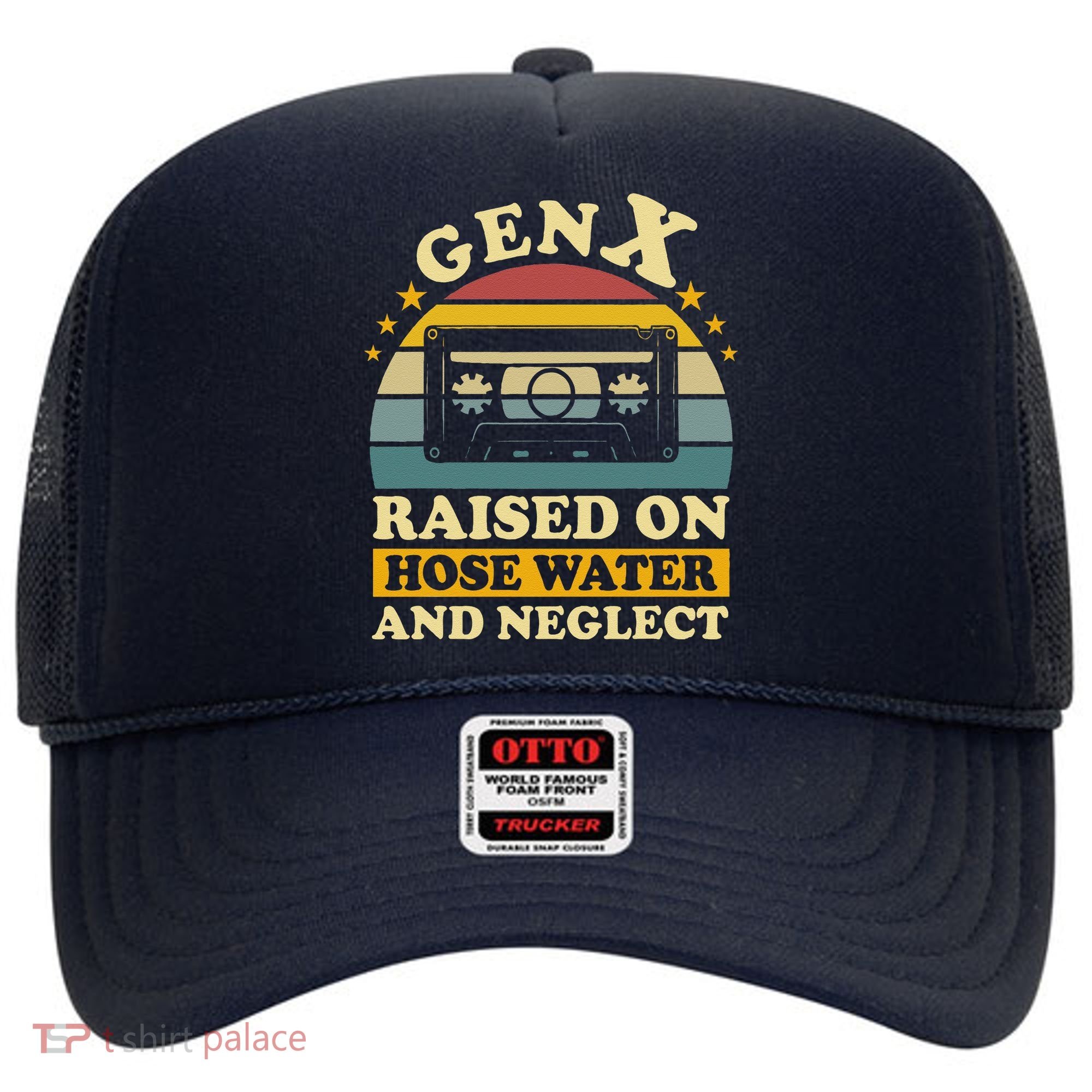 Gen X Raised On Hose Water And Neglect Retrro Humor Generation X Hat