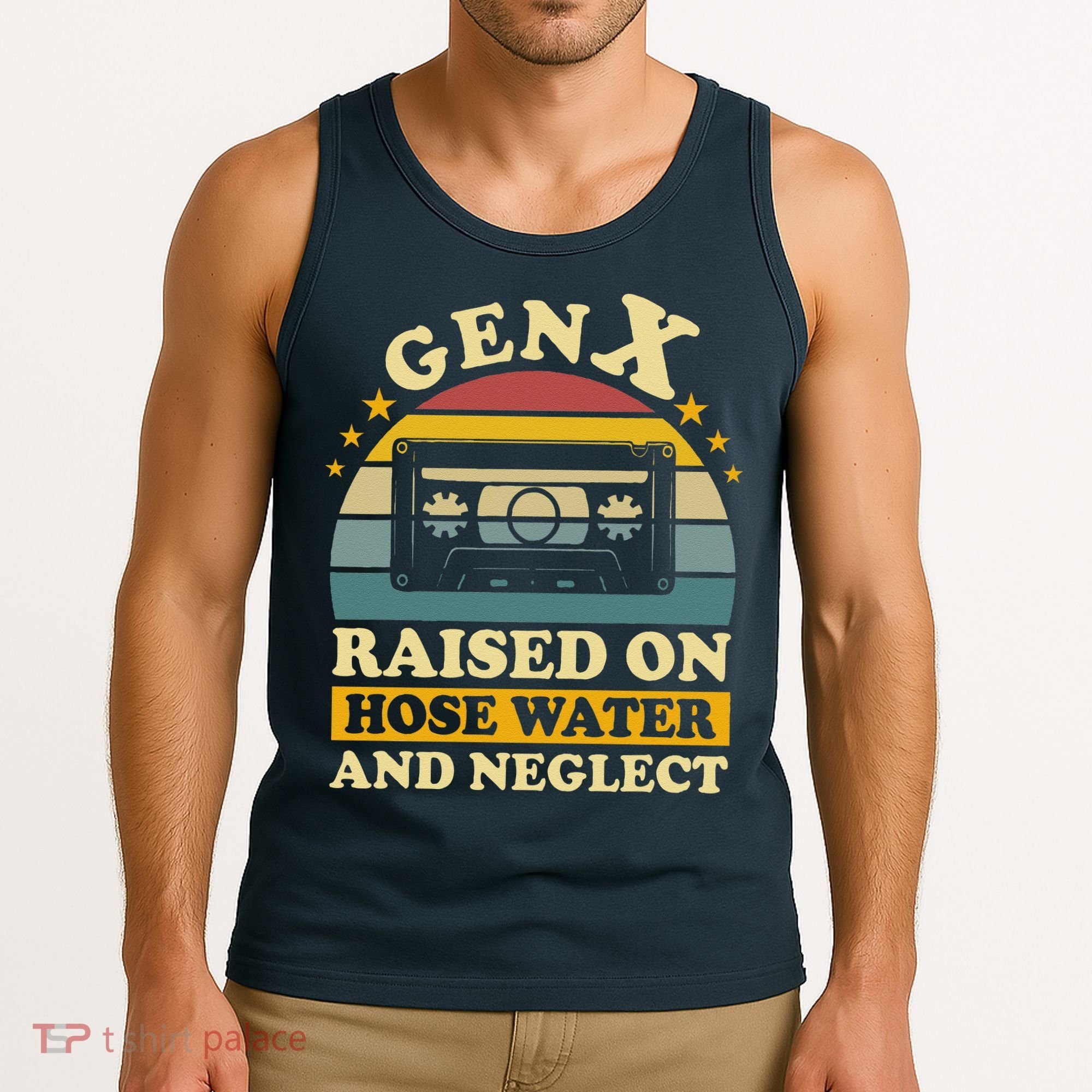 Gen X Raised On Hose Water And Neglect Retrro Humor Generation X Tank Top