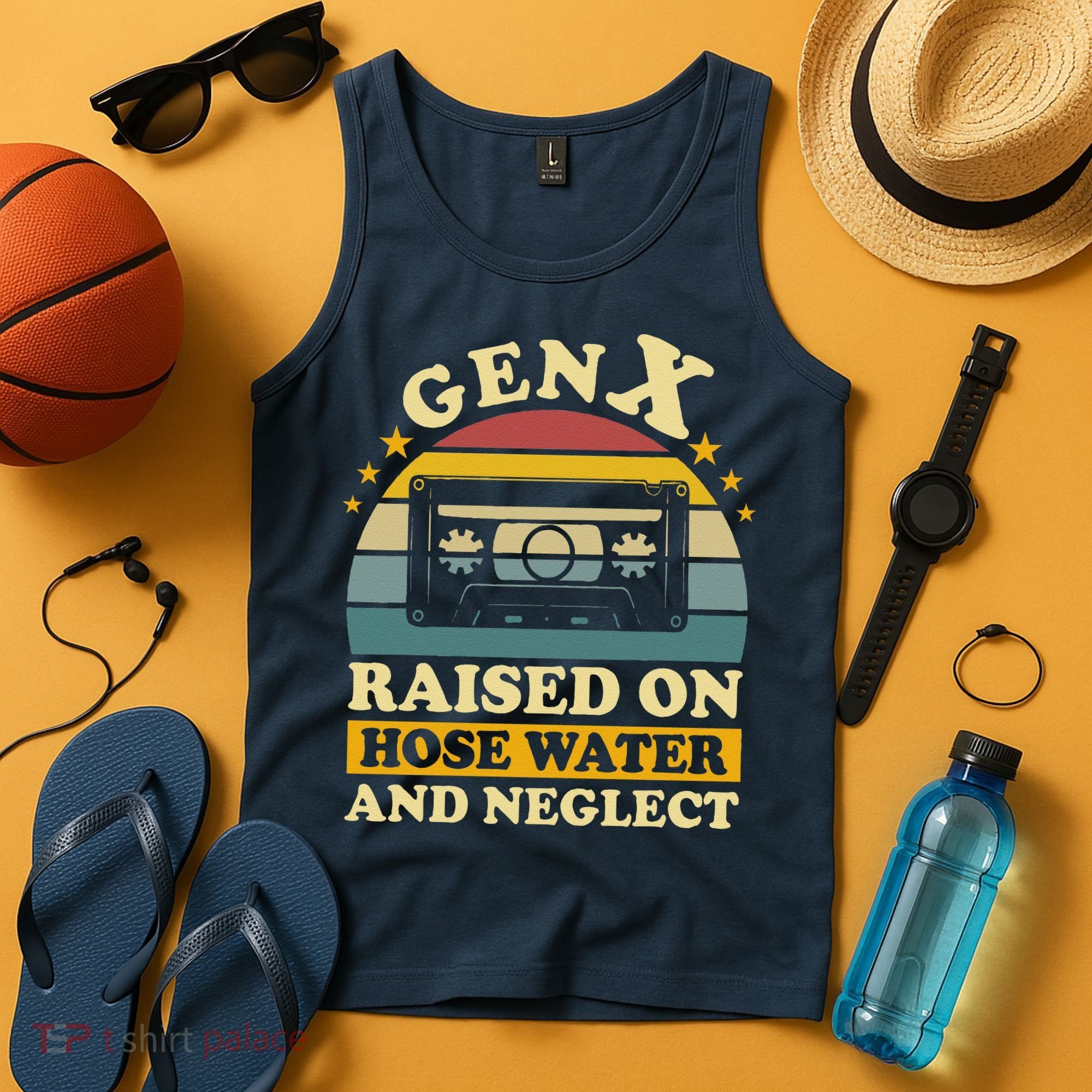 Gen X Raised On Hose Water And Neglect Retrro Humor Generation X Tank Top