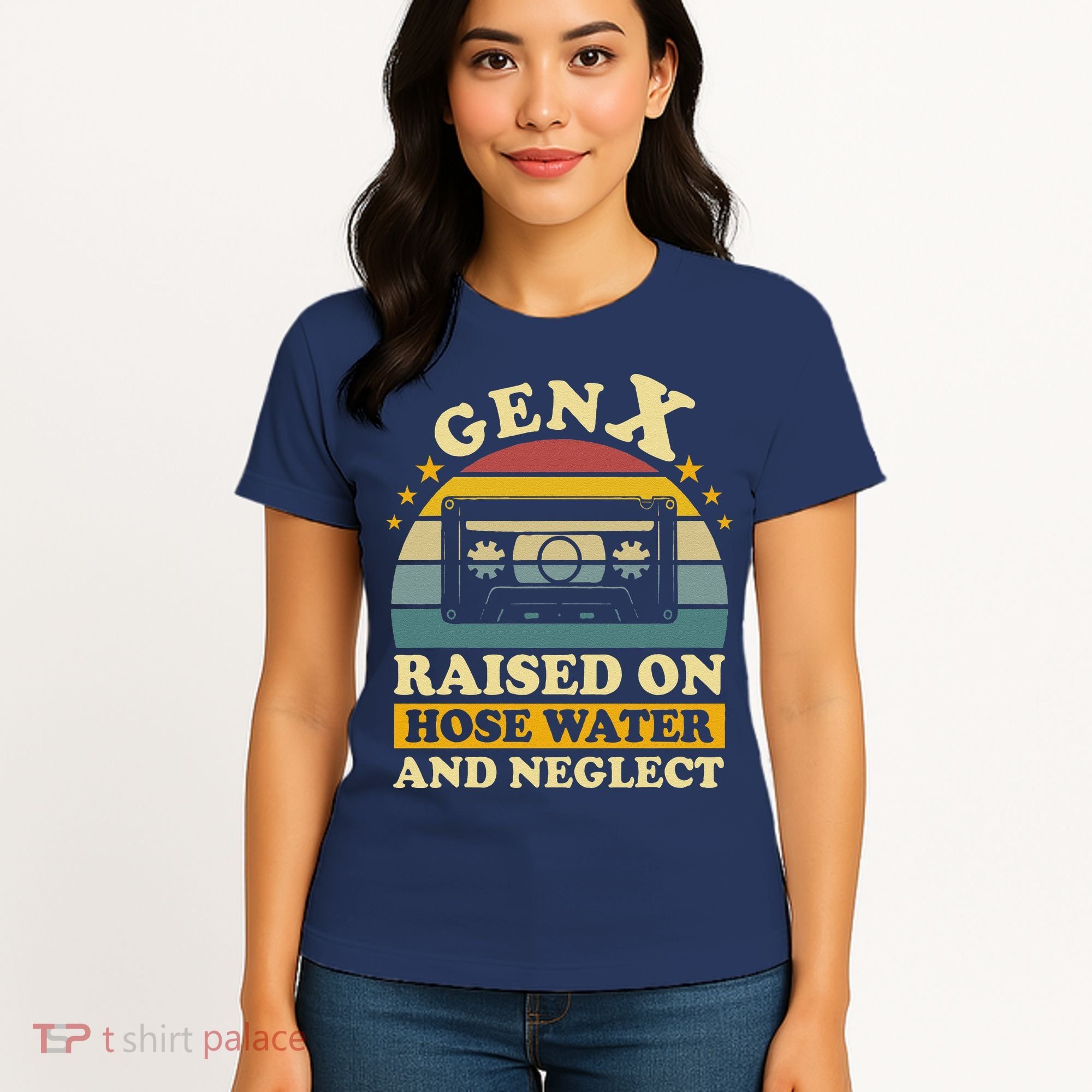 Gen X Raised On Hose Water And Neglect Retrro Humor Generation X Women's T-Shirt