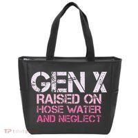 Gen X Raised On Hose Water And Neglect Humor Generation X Tote Bag thumb 0