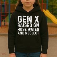 Generation X Raised On Hose Water And Neglect Kids Hoodie thumb 3