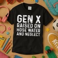 Generation X Raised On Hose Water And Neglect Kids T-Shirt thumb 3