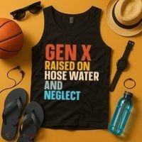 Gen X Raised On Hose Water And Neglect Tank Top thumb 4