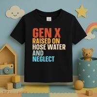 Gen X Raised On Hose Water And Neglect Toddler T-Shirt thumb 3