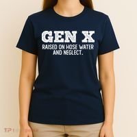 Gen X Raised On Hose Water And Neglect T-Shirt thumb 4